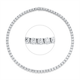 Collier 18 kt WG, Premium Edition, 74 GIA's, 20 Brill. 12,04 ct, F-si, 50 Brill. 30,09 ct, TW-si, 4 Brill. 2,41 ct, E-si