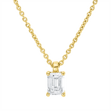 Collier 18 kt GG, GIA1528832323, mit ZÖ 42 cm, 1 Sm.schliff 0,50 ct, F-vs2