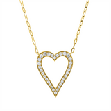 Collier 18 kt GG, mit ZÖ 40 cm, 32 Brill. 0,46 ct, TW-si