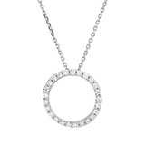 Collier 18 kt WG, mit ZÖ 42 cm, 25 Brill. 0,15 ct, TW-si