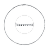 Collier 18 kt WG, Premium Edition, 191 Brill. 5,35 ct, TW-si