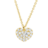 Collier 18 kt GG, mit Öse, 21 Brill. 0,20 ct, TW-si