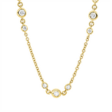 Collier 18 kt GG, 20 Brill. 1,00 ct, TW-si, 10 Brill. 0,95 ct, TW-si