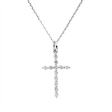 Collier 18 kt WG, mit Öse, 12 Brill. 0,32 ct, TW-si