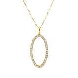Collier 18 kt GG, mit ZÖ 40 cm + 42.5cm, 7 Brill. 0,04 ct, TW-si, 30 Brill. 0,15 ct, TW-si