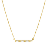Collier 18 kt GG, 13 Brill. 0,05 ct, TW-si