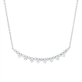Collier 18 kt WG, 27 Brill. 0,48 ct, F-si