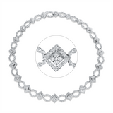 Collier 18 kt WG, 608 Brill. 7,00 ct, F-pi