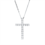Collier 18 kt WG, 17 Brill. 0,86 ct, TW-pi
