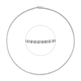 ABVERKAUF Collier 18 kt, 106 Brill. 2,65 ct, TW-si