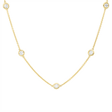 Collier 18 kt GG, 13 Brill. 1,16 ct, W-si