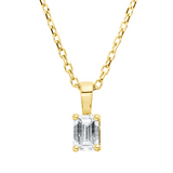 Collier 18 kt GG, mit ZÖ 40 cm, 42cm, 1 Sm.schliff 0,20 ct, TW-si