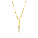 Collier 18 kt GG, mit ZÖ 40 cm,42,5cm, 1 Brill. 0,04 ct, TW-si, 2 Brill. 0,04 ct, TW-si