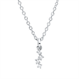 Collier 18 kt WG, 4 Dia. 0,02 ct, TW-si