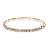 Armband 18 kt RG, Flex-Band, variabel, 87 Brill. 2,33 ct, TW-si