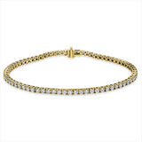 Armband 14 kt GG, 71 Brill. 3,00 ct, TW-si