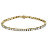 Armband 18 kt GG, 69 Brill. 4,02 ct, TW-si