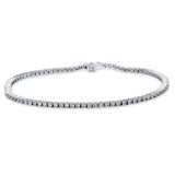 Armband 18 kt WG, 87 Brill. 1,55 ct, TW-si