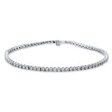 Armband 18 kt WG, 74 Brill. 3,02 ct, TW-si