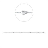 Armband 18 kt WG, 88 Brill. 0,39 ct, TW-si