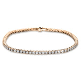 Armband 18 kt RG+WG, 67 Brill. 3,63 ct, TW-si