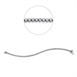 Armband 14 kt WG, 54 Brill. 5,00 ct, TW-si
