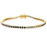 Armband 18 kt GG, 63 Saphire 2,42 ct multicolor