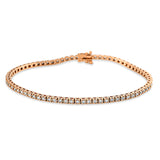 Armband 18 kt RG, 73 Brill. 1,01 ct, TW-si