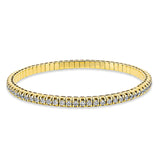Armband 18 kt GG, Flex-Band, variabel, 72 Brill. 3,24 ct, TW-si