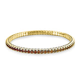 Armband 18 kt GG, Flex-Band, variabel, 70 Saphire 4,34 ct fancy