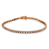 Armband 18 kt RG, 58 Brill. 1,44 ct, TW-si