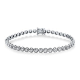 Armband 18 kt WG, 42 Brill. 2,04 ct, TW-si
