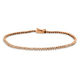 Armband 18 kt RG, 82 Brill. 0,53 ct, TW-vsi/si