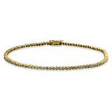 Armband 14 kt GG, 97 Brill. 0,55 ct, TW-vsi