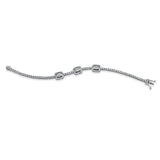 Armband 18 kt WG, 15 Bag. 0,42 ct, TW-vsi/si, 133 Brill. 3,23 ct, TW-vsi/si