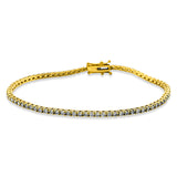Armband 18 kt GG, 77 Brill. 2,03 ct, TW-si