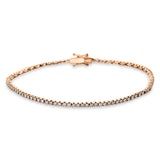 Armband 18 kt RG, 100 Brill. 1,03 ct, TW-si