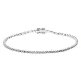 Armband 18 kt WG, 100 Brill. 1,03 ct, TW-si