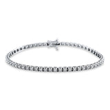 Armband 18 kt WG, 60 Brill. 1,05 ct, TW-si