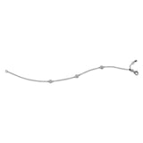 Armband 14 kt WG, 3 Brill. 0,10 ct, TW-pi