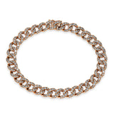Armband 18 kt RG, 136 Brill. 1,15 ct, TW-si, 136 Brill. 2,39 ct, TW-si