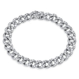 Armband 18 kt WG, 116 Brill. 1,16 ct, TW-si, 116 Brill. 3,27 ct, TW-si