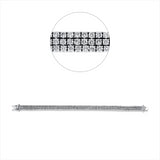 Armband 18 kt WG, 240 Brill. 7,40 ct, TW-si