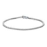 Armband 18 kt WG, 101 Brill. 1,11 ct, TW-si