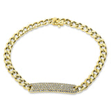 Armband 18 kt GG, 104 Brill. 0,79 ct, TW-si
