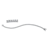 Armband 18 kt WG, 63 Brill. 1,09 ct, TW-si