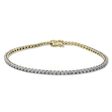 Armband 18 kt GG, 77 Brill. 2,03 ct, TW-si