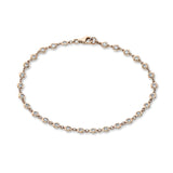 Armband 18 kt RG, 28 Brill. 0,83 ct, TW-si
