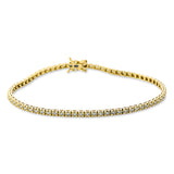 Armband 18 kt GG, 71 Brill. 0,53 ct, TW-si