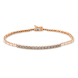 Armband 18 kt RG, 15 Brill. 0,39 ct, TW-si